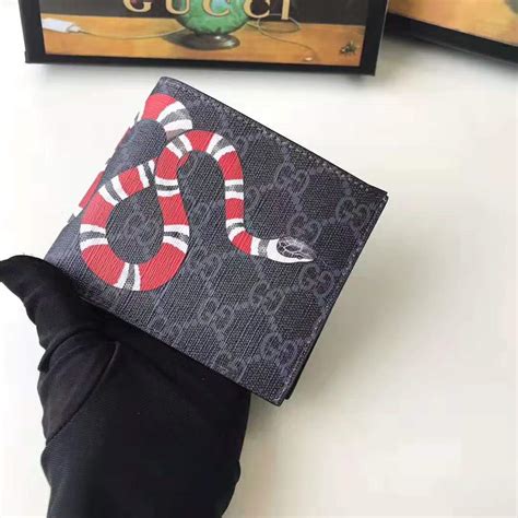 gucci wallets inside for men supreme|kingsnake print gg supreme wallet.